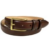 Adam Gold Men's Genuine Italian Calfskin Leather Dress Belt 1-1/8"(30mm)
