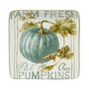Certified International Autumn Harvest Set Square Canape/Luncheon Plates, Set of