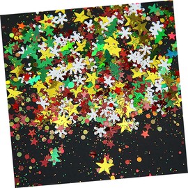CAXUSD Christmas Sequins Glitter Powder 2 Packs of 20g for Christmas Decorations Random Style