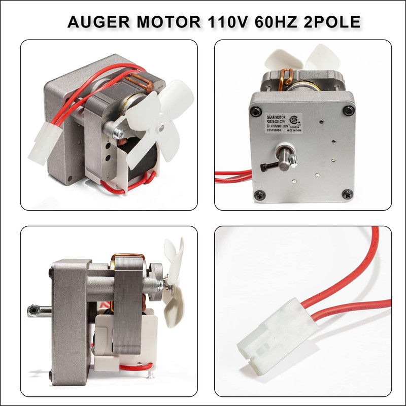 Universal Auger Motor, 120V 2.0RPM Replacement Motor for Pit Boss
