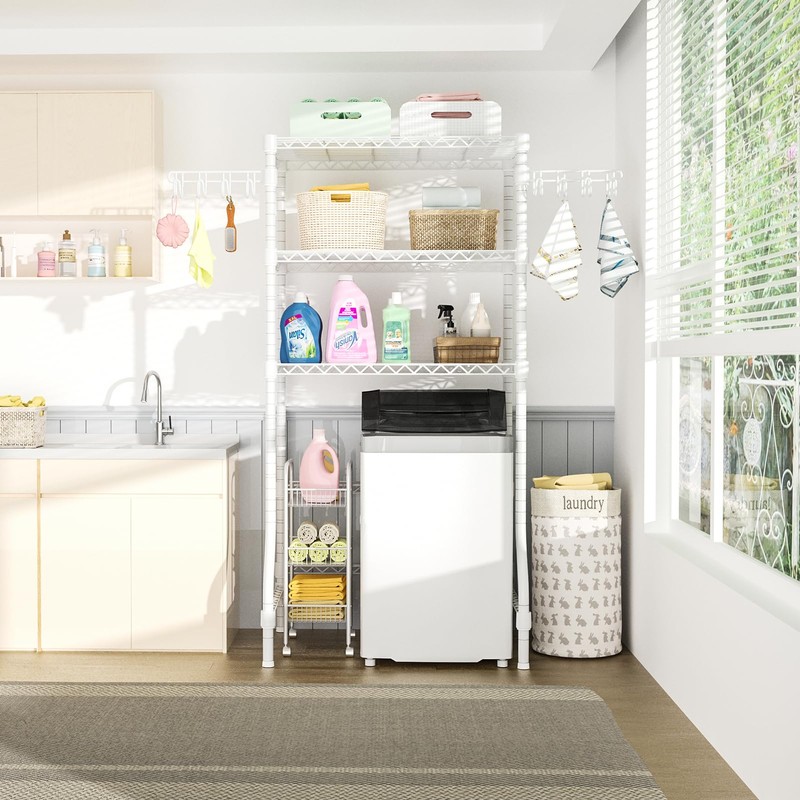 Ulif U8 Laundry Room Storage Organizer, Over The Washer and
