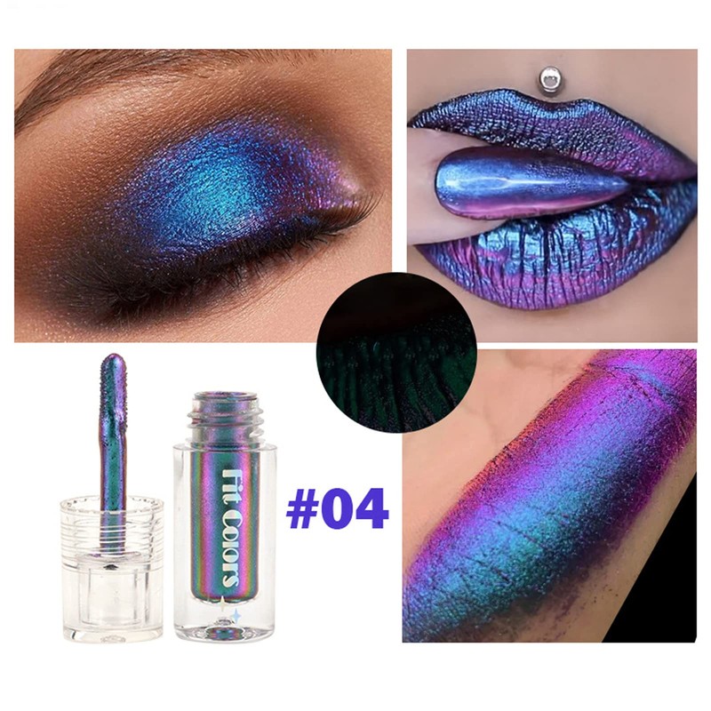 Domality Chameleon Eyeshadow Liquid Set, 3 Pieces, Intensive Colour Shift,