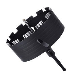 162mm (6-3/8 inch) Dry Diamond Core Drill Bit with SDS Plus Adapter, Concrete Core Drill Bit for Dry/Wet Drilling Granite Marble Masonry Concrete Brick Stone and Block (162mm (6-3/8 inch))