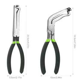 Lyreh 2pcs Electrical Disconnect Pliers, Anti-Slip Handle Automotive Electrical Connector Pliers Set Carbon Steel Spark Plug Pulling Tool for Auto Car Repair