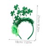Ciieeo Party Hair Clasp Shamrock Headband Clover Design for Patrick's