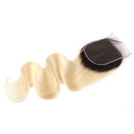 ELIHAIR Colorful Hair Closure 4 * 4 Lace Hair 1b/613 Blonde Body Wave Hair Pieces Top Closure 12inch