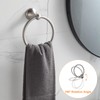 BGL Bathroom Hardware Set Brushed Nickel Adjustable Expandable Bath Towel