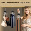 3 Pack Metal 8 Hook Bra Tank Top Hanger, Space