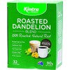 Kintra Foods Roasted Herbal Dandelion Root 32 Filter Bags, 90