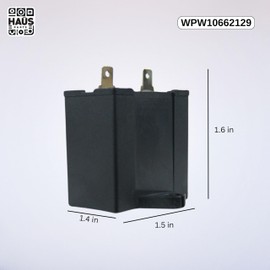 W10662129 Refrigerator Run Capacitor Motor Compatible with Top Brand Replacement with 14224144, 2169136, 999532, C8931607, 1114291, 4390930 and 65889-6(1)