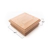 Classic Red Oak Newel Post Cap will fit over 3
