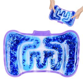 Sensory Toy, Sensory Tubes, Fidget Toy, Liquid Fidget Squishy Maze Toy for Children, Squishy Sensory Tubes Filled with Sequins, Squeezable Fidget Game for ADHD and Autism