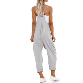 UNIANKIYA One Piece Jumpsuits for Women Casual Sleeveless Spaghetti Strap Rompers Summer Overalls Beach Vacation Outfits 2025
