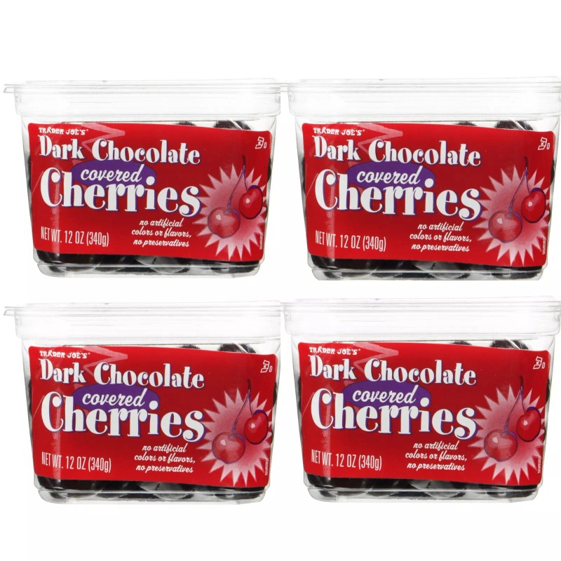 Trader Joe's 4 Packs Trader Joe's Dark Chocolate Covered Cherries