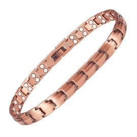 EnerMagiX Ladies Copper Magnetic Anklet for Women, Fashion Anklets Jewelry, Women's Day Gift for Mom Wife(EnerMagiX-CAC-0001W)