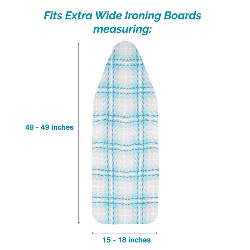 Polder Extra Wide Ironing Board Cover, Stain Resistant, Water Repellent,