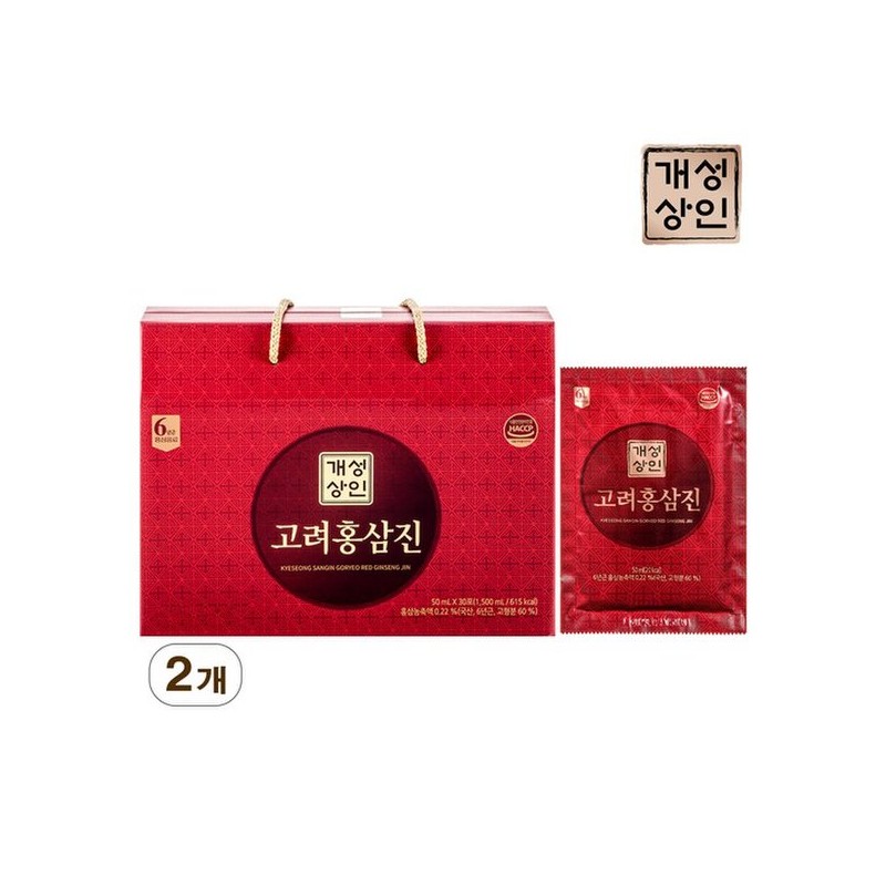 고려홍삼진 50ml x 30포 1+1 /총 2박스 Korean Red Ginseng