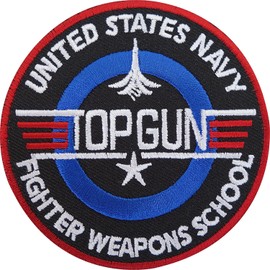 Top Guns Patches Embroidered Cloth Patch US Air Force Badge DIY Patch Trend Embroidery Cloth Patches Tactical Patches Ironing or Sewing Patches Embroidery Clothing Ripped Shoes and Hats Bags