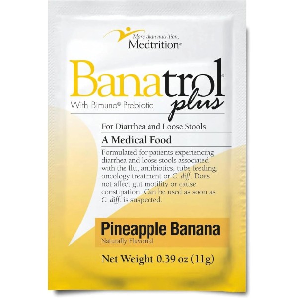 Medtrition Banatrol® Natural Anti-Diarrheal with Prebiotics, Relief from 25 servings