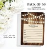 Set of Rustic Bridal Shower Invitations & Thank You Cards