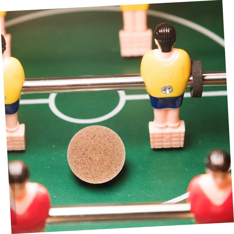 Abaodam 32mm Wooden Foosball Table Balls 5 Pcs Cork Replacement