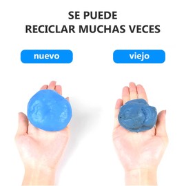 3 pcs Gel de Limpieza Gel de Limpieza de Automóviles, Limpiador de Grietas de Automóviles, Gel de Limpieza de Polvo Universal,Para Teclados de de Automóviles, Salidas de Aire, Impresoras