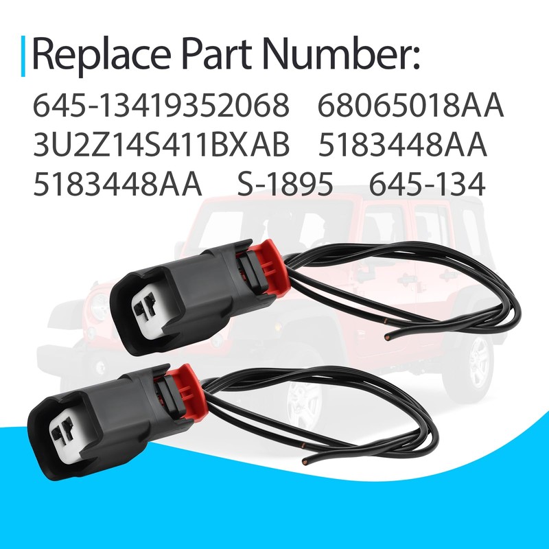 645-134 ABS Wheel Speed Sensor Connector Pigtail Plug Wiring Harness
