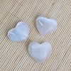 NKlaus 3 x Selenite Heart Stone 4 cm Small -