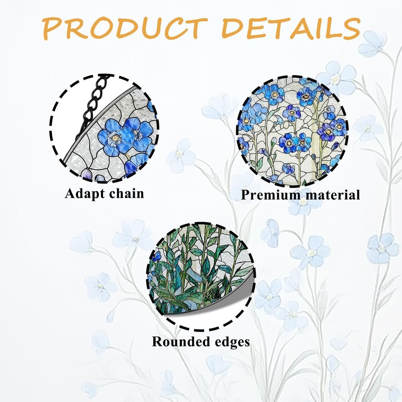 1 PCS Forget Me Not Gifts 7.8 Inch, Forget Me