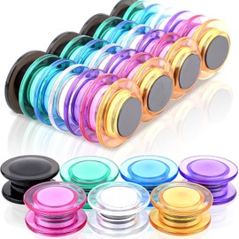 Pack of 42 Whiteboard Magnets, 7 Colours, Round Decorative Magnets, Strong Magnets, Strong Hold, Mini Magnets, Strong Magnets, Fridge for Magnetic Board, Fridge Magnetic Wall, Pin Board, Photo