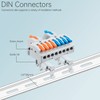 JANDECCN 6pcs DIN Rail Terminal Blocks, DIY Splicing Wire Connectors