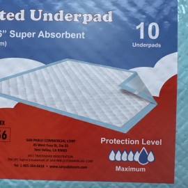 SPC QUILTED UNDERPAD 50pc Size 30"X36"   FREE SHIPPING