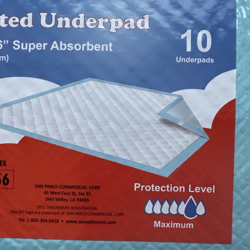 SPC QUILTED UNDERPAD 50pc Size 30"X36" FREE SHIPPING