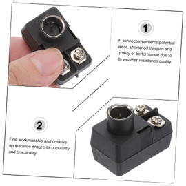 4 pcs Quick Push Balun Adapter Ohm TV Signal Matching Converter Coaxial Cable Connector