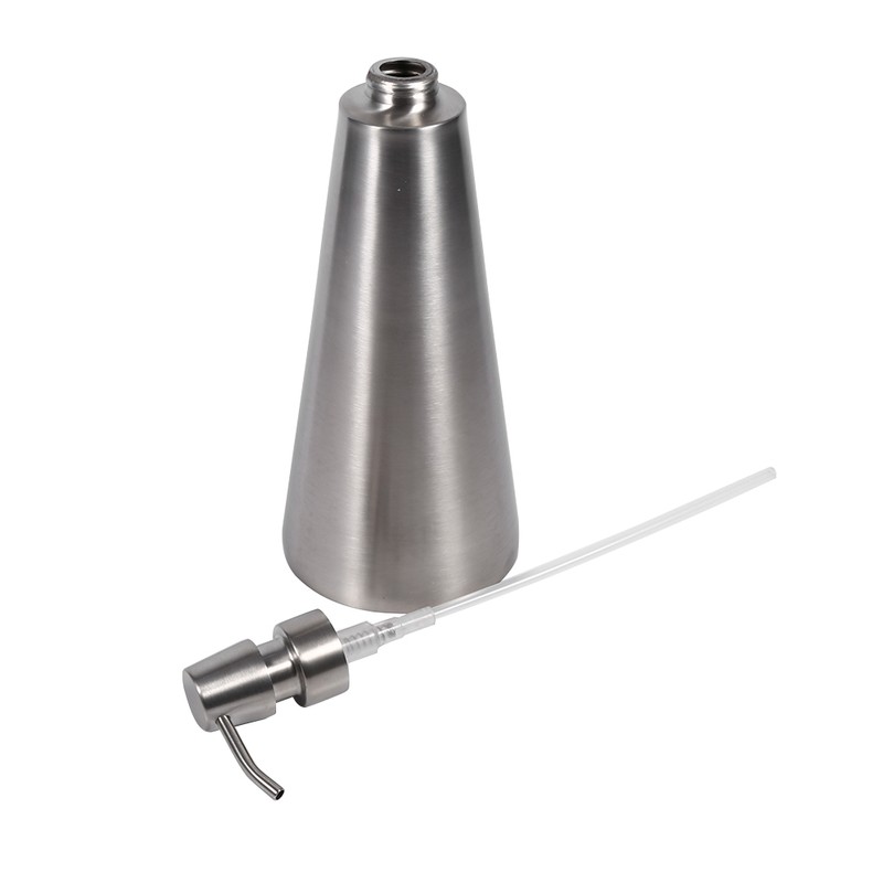 1PC 800ml Large Capacity Stainless Steel Pump Soap Dispenser Countertop