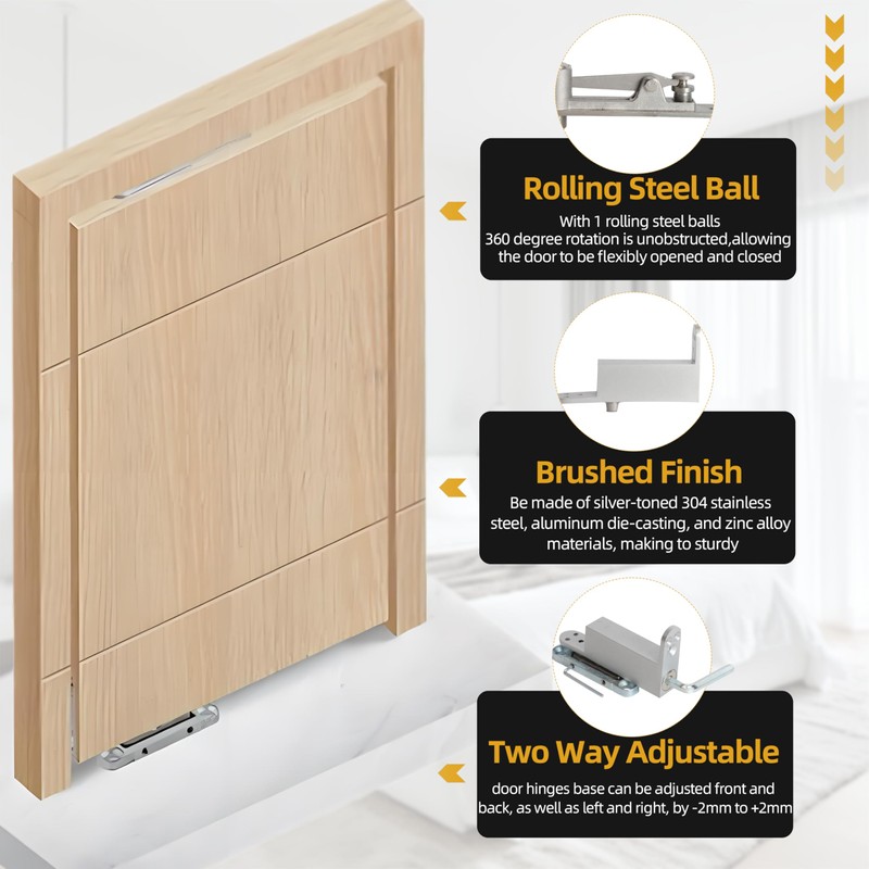 Self Closing Door Pivot Hinge Heavy Duty Hidden Hinges for