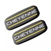 Tomilia 2Pc Cheyenne Cab Emblem Badge Logo Roof Pillar Replacement