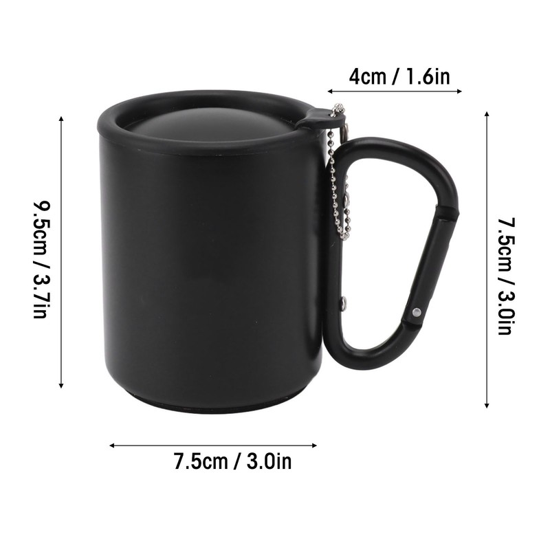 Stainless Steel Water Cup Double Layers Slip Resistant Practical Insulated