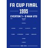 1995 FA Cup Final Everton Wall Art, Wembley Stadium Team