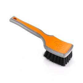 Detail Factory - ProGrip XL Tire Brush - Ergonomic ProGrip Handle - Stiff Synthetic Bristles to Cut Through Grime - Solar Flare