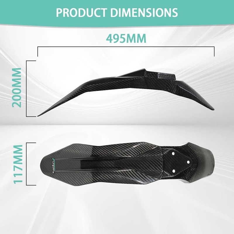 Funparts Carbon Fiber Front Fender Mudguard for Talaria Sting MX3