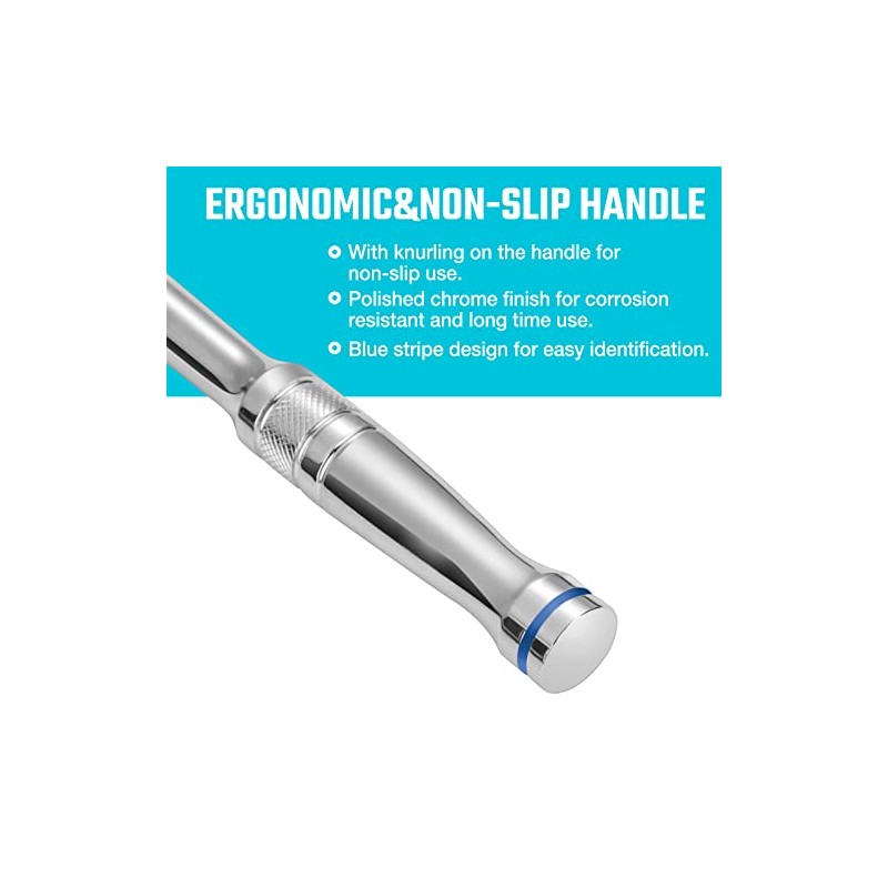 DURATECH 3-IN-1 Ratchet Handle, 1/4 ", 3/8 ", 1/2" Drive