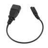 IEC320 C14 Male to IEC320 C7 Female Power Adapter Cable