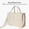 TOPDesign Heavy-Duty Canvas Tote Bag for Women, Adjustable Crossbody/Shoulder Handbag
