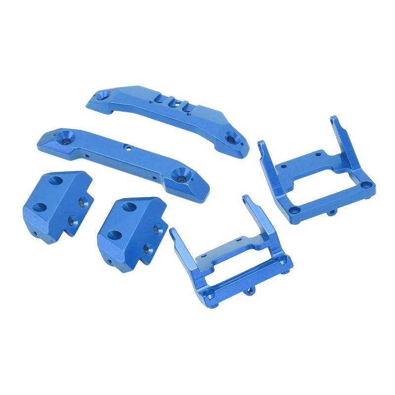 RC 1/18 Bumper Replacement Aluminum Alloy RC Front Rear Bumpers