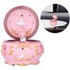 LED Music Box Figurine Rotation Exquisite Music Box Home Decoration