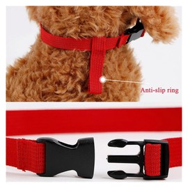 Adjustable Nylon Dog Muzzle for Short Snouts | Soft Muzzle for Small Dog, Anti-Biting & Barking Mouth Cover for Small, Medium, Large Dogs (Size S, Red)