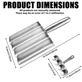 Meatball Shaper, Stainless Steel, Kitchen Meatball Maker with Cutting Spade, Quadruple Tubes Meatball Maker, Metal Chopping Ball Shaper, Meatball Machine for Kitchen for Quick Cooking