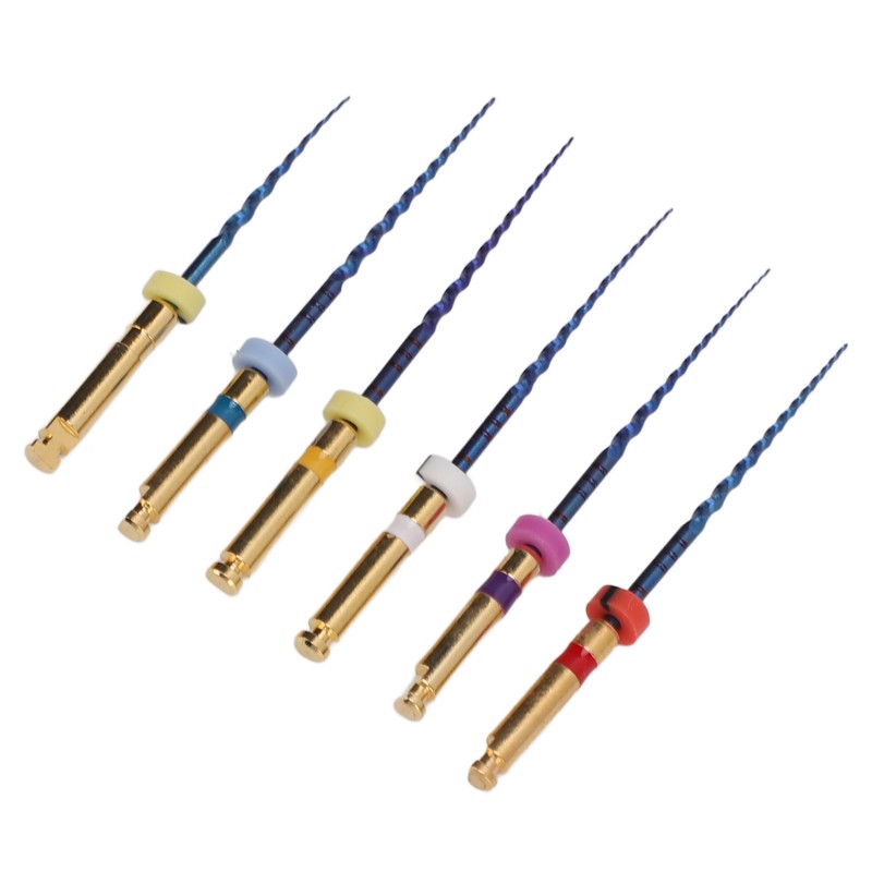 6pcs SX F3 Dental Endo Canal Files Large Taper Thermal