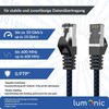 Lumonic CAT7 Patchkabel S/FTP 2m | RJ45 | Schwarz Blau